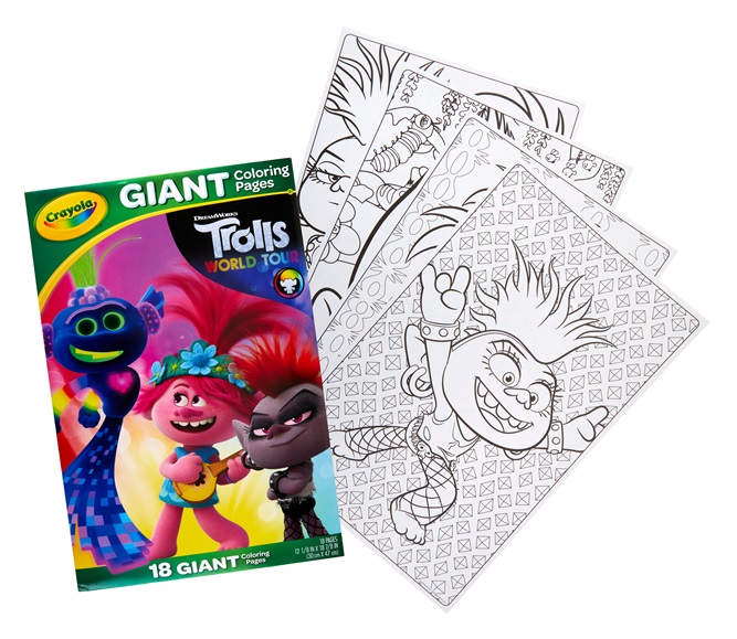 Giant Colouring Pages Trolls 2 World Tour | crayola.co.uk