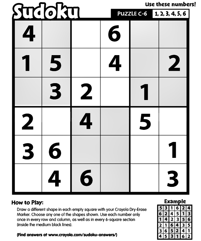 color sudoku printable