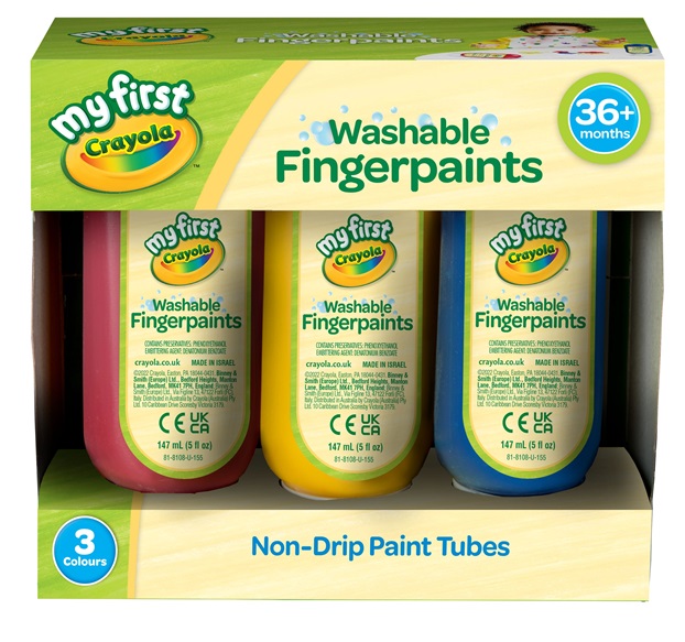  Crayola My First Finger Paint For Toddlers, Painting