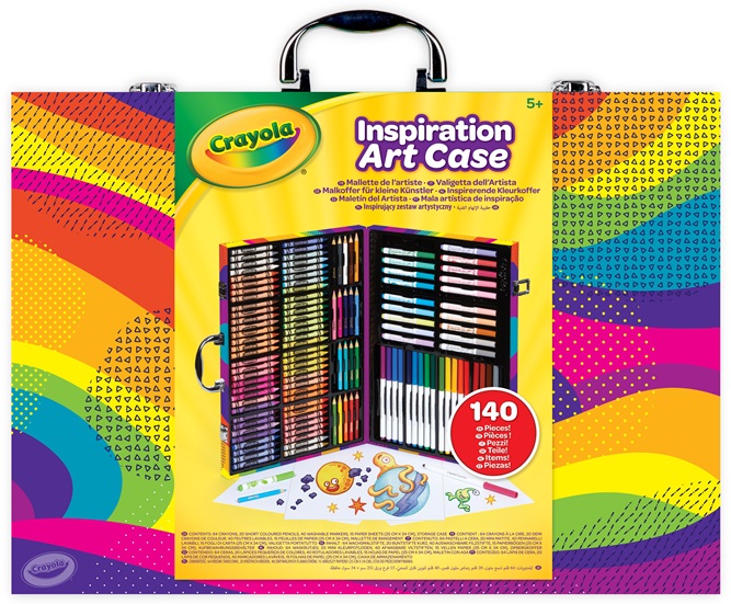 CRAYOLA Inspiration Art Case - 140 Pieces of Colouring Fun
